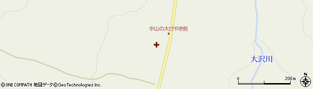 福島県南会津郡下郷町中山中平周辺の地図