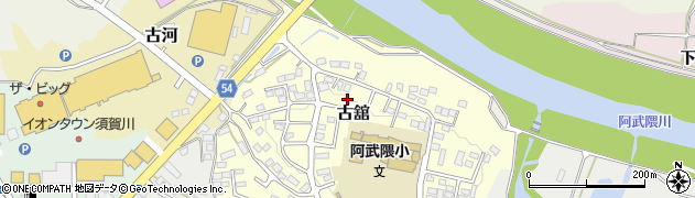 福島県須賀川市古舘周辺の地図