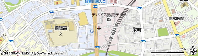 山岡家須賀川店周辺の地図