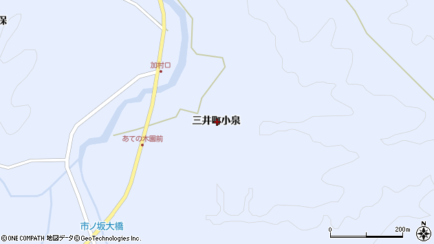 〒929-2378 石川県輪島市三井町小泉の地図