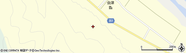 福島県只見町（南会津郡）二軒在家（赤岩）周辺の地図