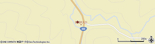福島県昭和村（大沼郡）両原（小屋）周辺の地図