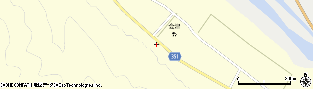 福島県只見町（南会津郡）二軒在家（上タモ）周辺の地図