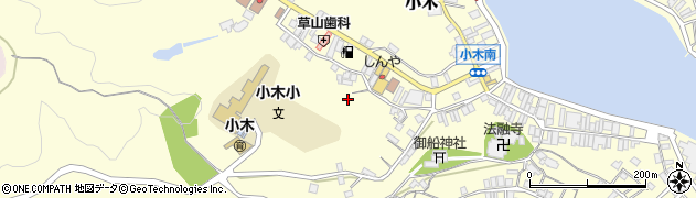 石川県能登町（鳳珠郡）小木（へ）周辺の地図
