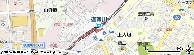 福島県須賀川市周辺の地図