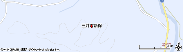 石川県輪島市三井町（新保）周辺の地図
