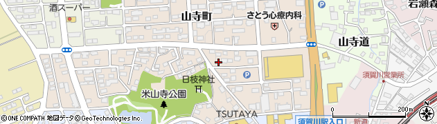 福島県須賀川市山寺町104周辺の地図