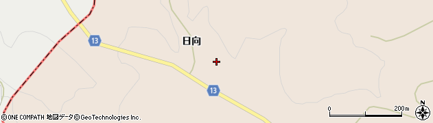 福島県田村郡小野町小野山神日向周辺の地図