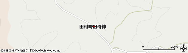 福島県郡山市田村町田母神周辺の地図