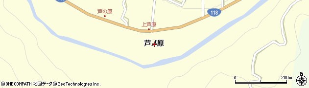 福島県南会津郡下郷町高陦芦ノ原周辺の地図
