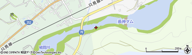 三淵沢橋周辺の地図