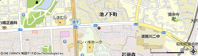 福島県須賀川市池ノ下町26周辺の地図