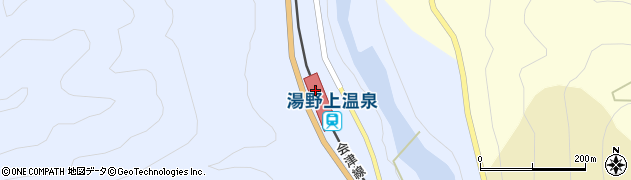 湯野上温泉駅周辺の地図