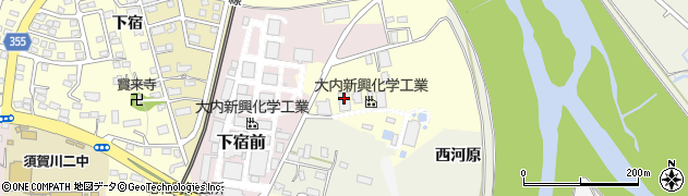 大内新興化学工業株式会社　須賀川工場生産部周辺の地図