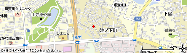 福島県須賀川市池ノ下町15周辺の地図
