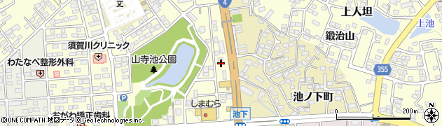 福島県須賀川市西川（池ノ下）周辺の地図