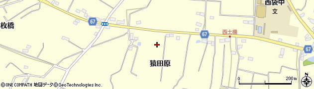 福島県須賀川市吉美根（猿田原）周辺の地図