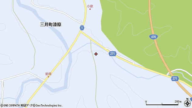 〒929-2377 石川県輪島市三井町漆原の地図