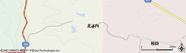 福島県楢葉町（双葉郡）上繁岡（北ノ内）周辺の地図