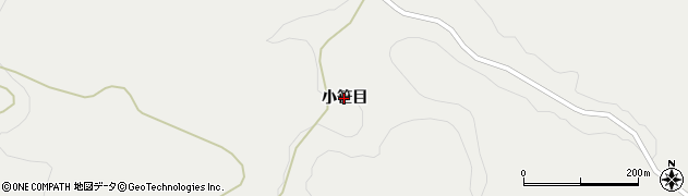 福島県川内村（双葉郡）上川内（小笹目）周辺の地図