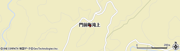 石川県輪島市門前町滝上周辺の地図
