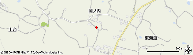 福島県須賀川市江持岡ノ内周辺の地図