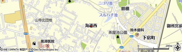 福島県須賀川市森宿（海道西）周辺の地図