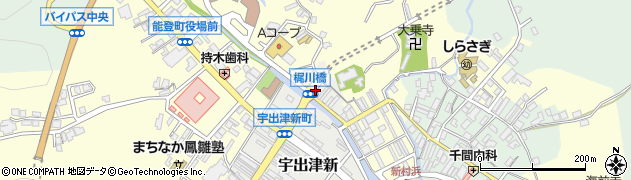 梶川橋周辺の地図