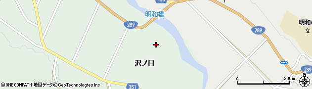 福島県只見町（南会津郡）大倉（砂田）周辺の地図