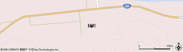 福島県只見町（南会津郡）長浜（杉沢）周辺の地図