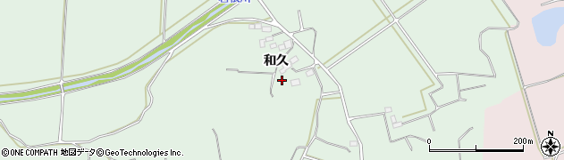 福島県須賀川市矢沢（和久）周辺の地図