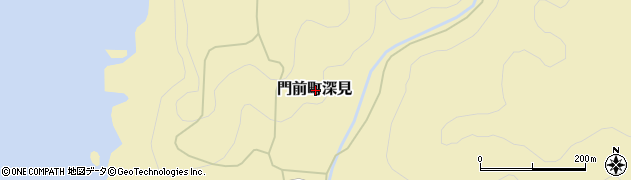 石川県輪島市門前町深見周辺の地図