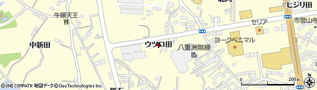 福島県須賀川市森宿（ウツロ田）周辺の地図