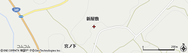 福島県小野町（田村郡）飯豊（新屋敷）周辺の地図