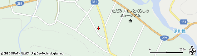 福島県只見町（南会津郡）大倉（中地）周辺の地図