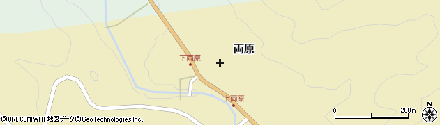 福島県昭和村（大沼郡）両原（天狗屋敷）周辺の地図