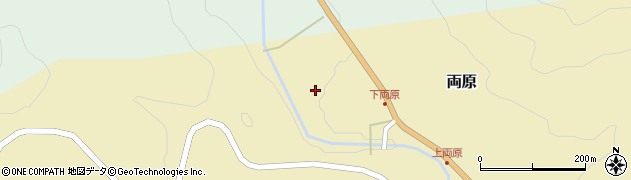 福島県昭和村（大沼郡）両原（八十苅）周辺の地図