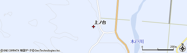 福島県川内村（双葉郡）下川内（上ノ台）周辺の地図