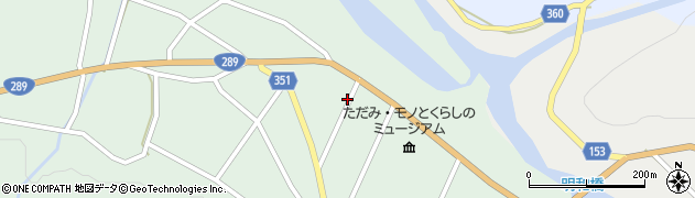 福島県只見町（南会津郡）大倉（窪田）周辺の地図