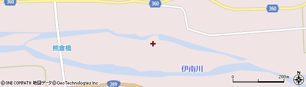 福島県只見町（南会津郡）熊倉（向中島）周辺の地図