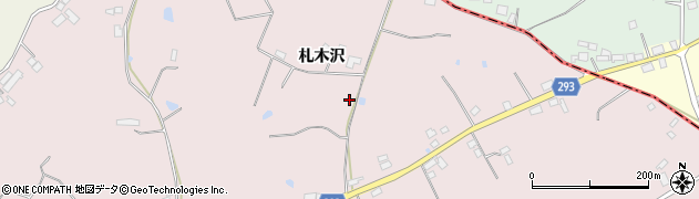 福島県須賀川市堤（札木沢）周辺の地図
