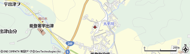 石川県能登町（鳳珠郡）宇出津（チ）周辺の地図