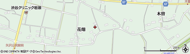 福島県須賀川市矢沢花畑43周辺の地図