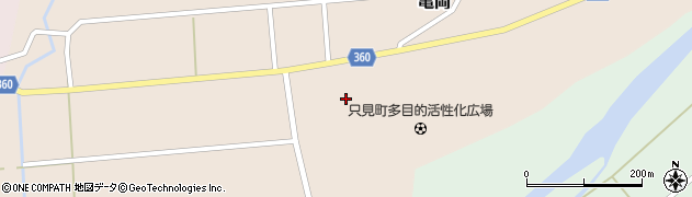 福島県只見町（南会津郡）亀岡（前道）周辺の地図