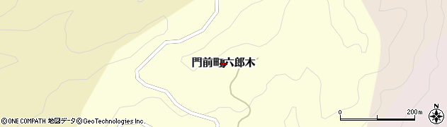 石川県輪島市門前町六郎木周辺の地図