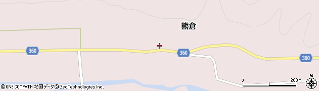 福島県南会津郡只見町熊倉居平周辺の地図