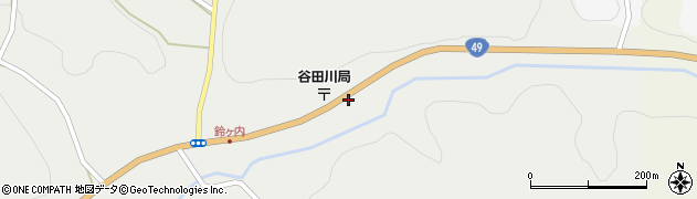 谷田川局前周辺の地図