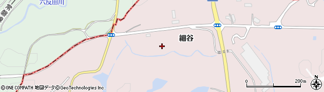 福島県楢葉町（双葉郡）波倉（細谷）周辺の地図
