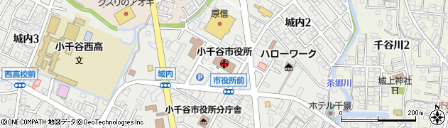 小千谷市　市役所福祉課・社会福祉事務所地域包括支援センター周辺の地図
