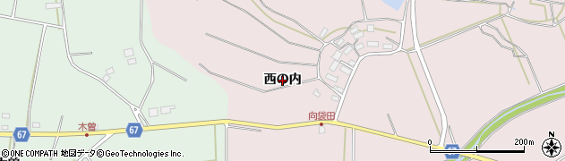 福島県須賀川市袋田（西の内）周辺の地図